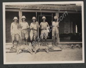 Pig-sticking. 2nd Battalion, The Gloucestershire R