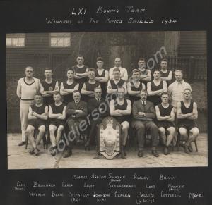 LXI Boxing Team - Winners of the King's Shield.  2