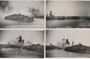 Dive bombing of Grand Harbour, Valetta. Malta. 23r