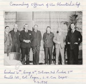 Commanding officers of the Gloucestershire Regt.