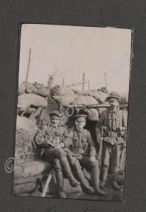 Soldiers in a fire trench. 2nd Battalion, The Glou