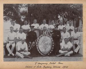'G' Company Cricket team, winners of Inter-Compan