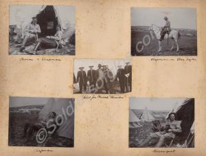 Officers relaxing in camp. Chapman, Bosanquet and