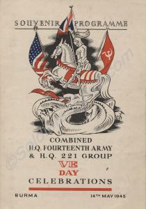Souvenir programme for Combined H.Q. Fourteenth Ar