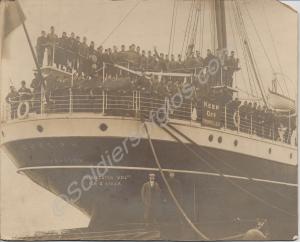 Gloucestershire Volunteers leaving for South Afric