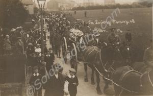 The funeral cortege of Private Alfred Potter of 1/