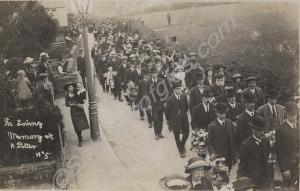 The funeral cortege of Private Alfred Potter of 1/