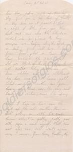 P.O.W. letter from Private Reginald Carter, 2nd Ba