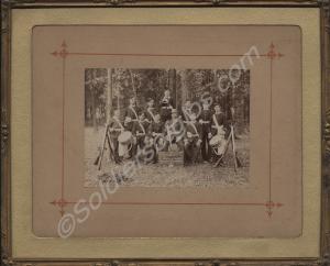Group of boy of soldiers with Sergeant J.E. Craven