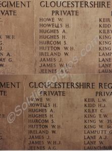 Two photographs of Menin Gate Ypres War Memorial,