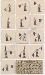 Semaphore cards belonging to 12128 Lance Corporal