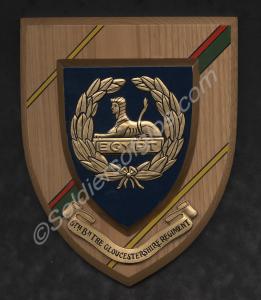 Wall plaque. 5th (Territorial) Battalion, The Glou