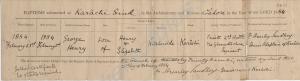 Baptism Certificate of George, son of 1376 Private
