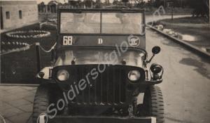 Major W.A. Wood and his driver, 5194118 Private R.