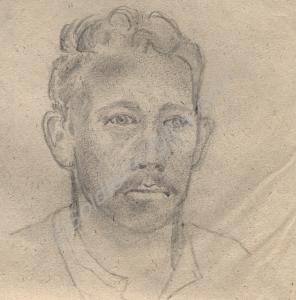 British prisoner - A sketch by Captain A.N. "Jumbo