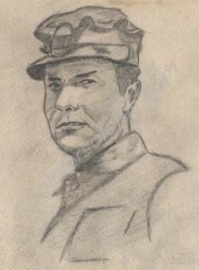 Chinese officer - A sketch by Captain A.N. "Jumbo"
