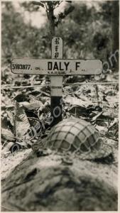 Grave of Corporal F. Daly. 10th Battalion, The Glo