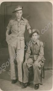Dennis Price and Chico. 10th Battalion, The Glouce
