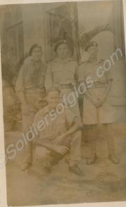 S. Hawkes, Prewer (killed), Cook, S. Mills (kneeli