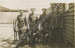 Group of soldiers. 27340 Private William Kingham s