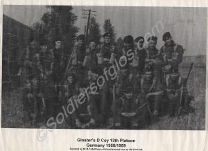 Poor quality photocopy of 13 Platoon, "D" Company,