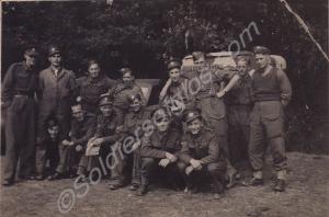 Goup of soldiers, including some from the Gloucest