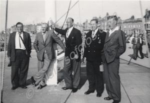 Bandsmen Vic Harvey, Joe Price, John Hall, Bill Mo