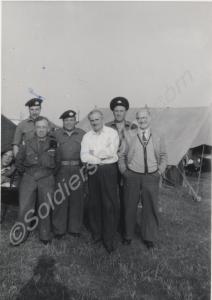Bandsmen Vic Harvey, Joe Price, John Hall, Bill Mo