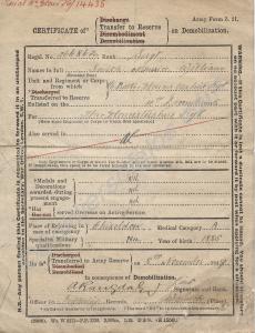 Certificate of Transfer to the Reserve of 266862 S