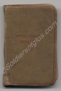 "Active Service" Testament, 1916. Contains "Lord R