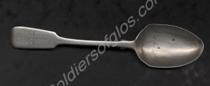 Silver spoon presented as a prize for shooting  to