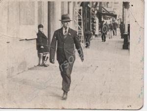 Harry Harding post Great War outside New County Ho