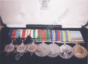 The medals of Lance Corporal Bill Tyler.