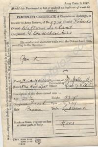 Certificate of Character on Discharge.  5705 Priva