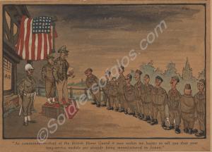 Giles cartoon depicting General Douglas MacArthur