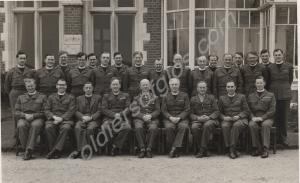 British Army chaplains. c. 1945. Front row, fourth
