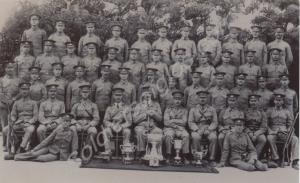 Officers and men possibly of 2nd Battalion, The Gl