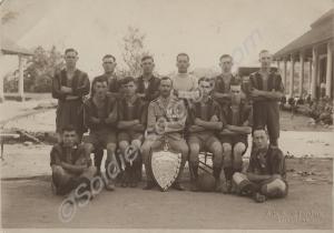 Football team, Singapore. 1st Battalion, The Glouc
