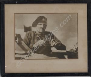 Framed picture of Gen Montgomery