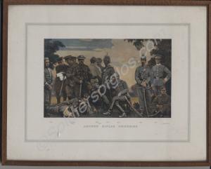 Framed picture "Artist Rifles Uniforms"