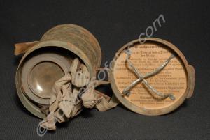 German gas mask in steel case.  c.1916-1918.