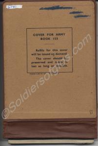 Army note book 153 - Blank