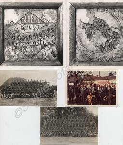 Envelope containing: 3 group photo, 1 Artists Rifl
