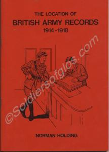 Book: The Location of British Army Records 1914-19