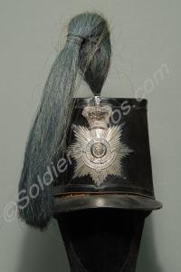 Officer's shako with Light Company green horsehair