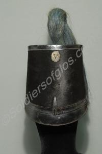 Officer's shako with Light Company green horsehair