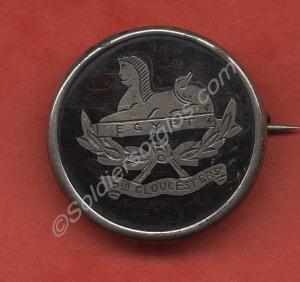Sweetheart brooch. Silver on enamel. 5th (Territor