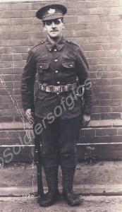 Digitally scanned print of Private Thomas Bond. Gl