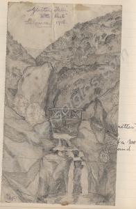 Drawing from the memoir of 17154 Private Francis W