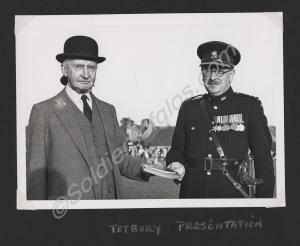 Tetbury Presentation. Lieutenant-Colonel A.L.W. So